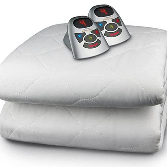 Biddeford Quilted Electric Heated Mattress Pad with 2 Digital Controllers King - Picture 1 of 3